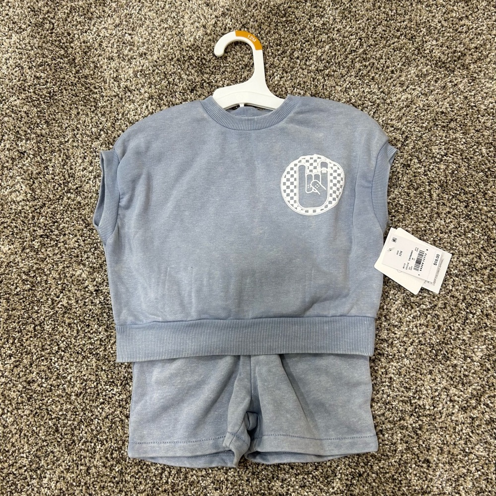Blue Kids Short Sleeve Tee